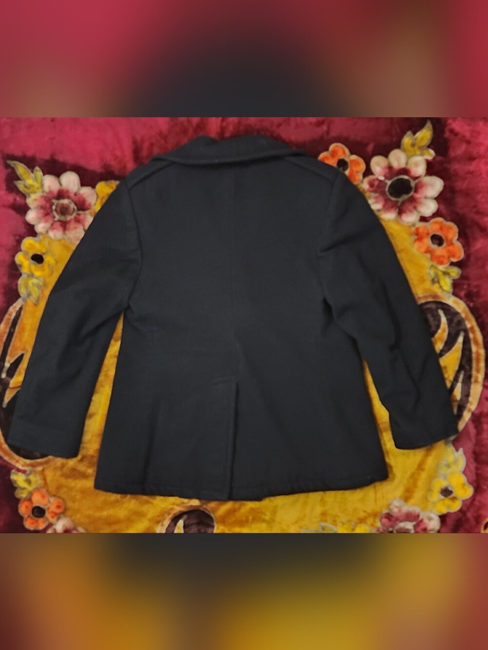 Quarter Deck Collection Women's Black Double-Breasted Pea Coat - Picture 11 of 11